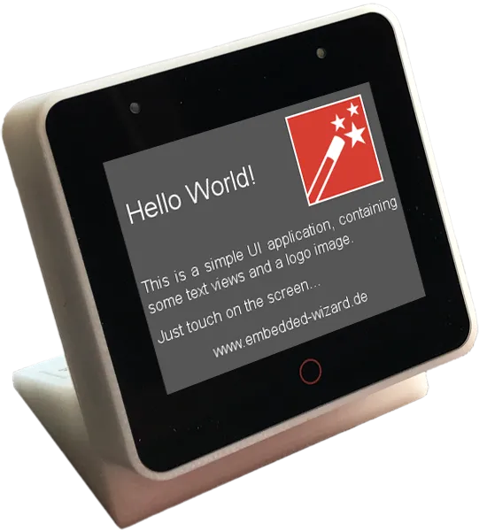 Picture: Example ‘HelloWorld’ running on ESP32-S3-BOX.