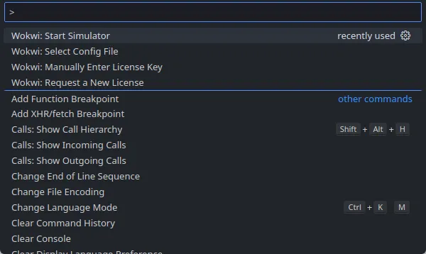 start simulator