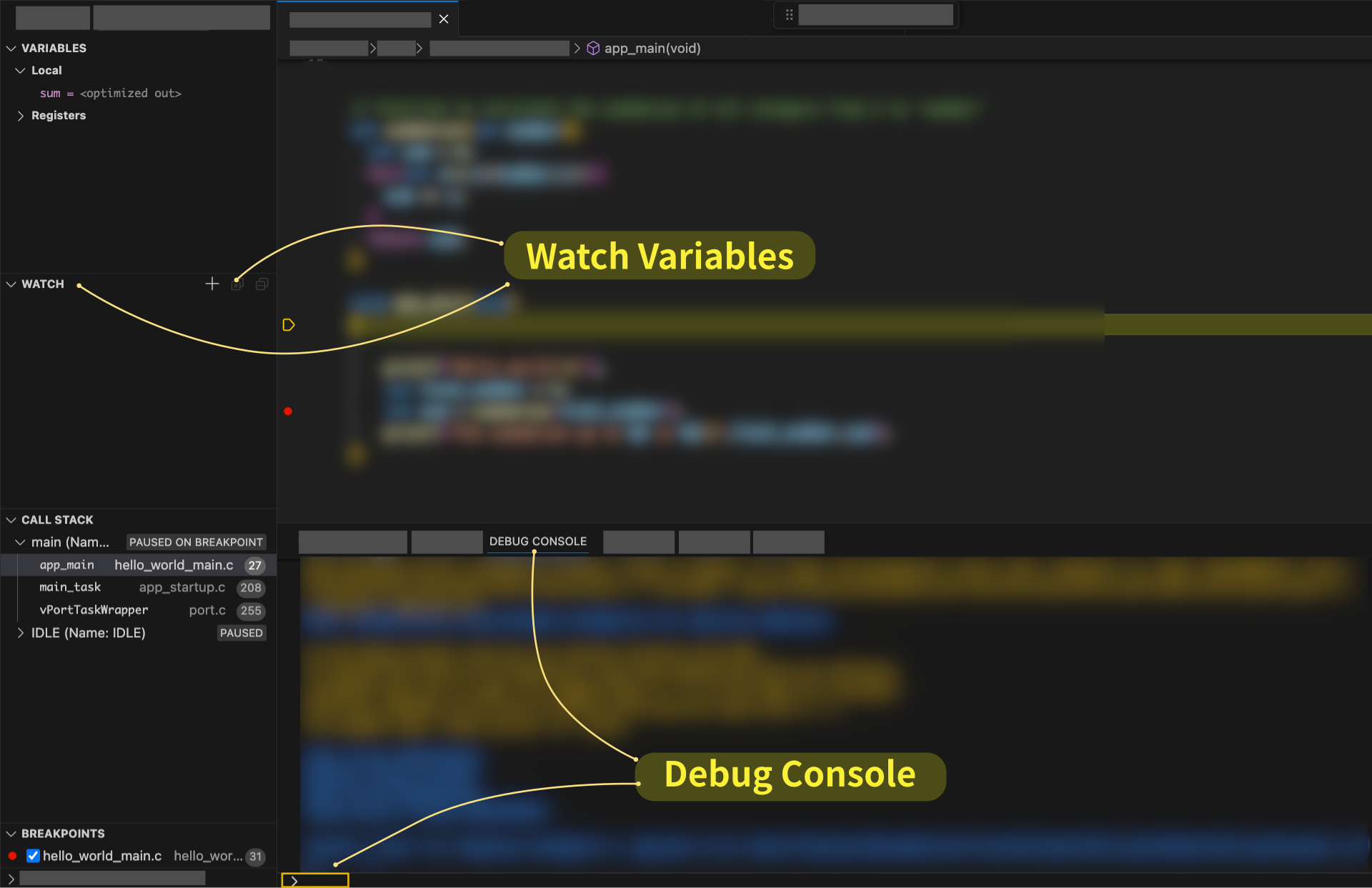 Fig.5 - Variable inspection