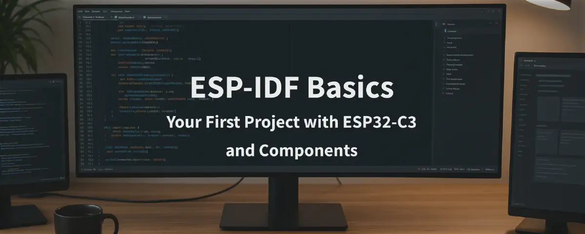Featured image for ESP-IDF Basics: Your First Project with ESP32-C3 and Components