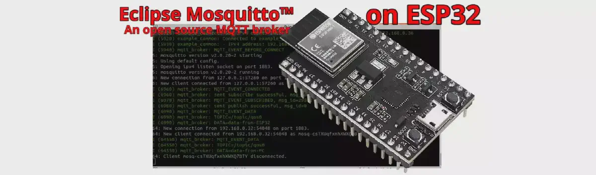 Featured image for Lightweight MQTT Broker for ESP32: Mosquitto ported to ESP-IDF