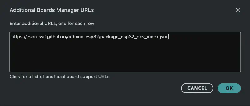 Adding board manager url
