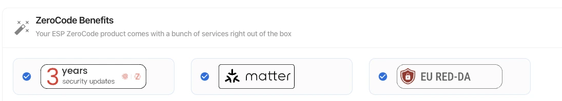 ESP-ZeroCode Benefits