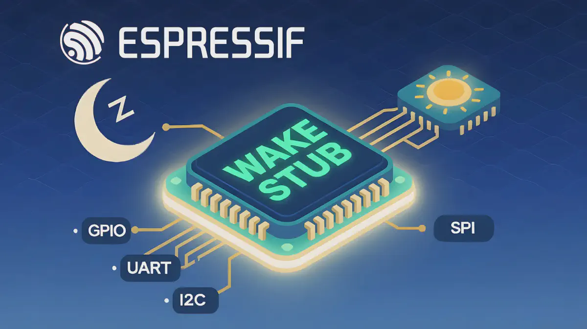 Featured image for Implementing a Deep-sleep wake stub application on Espressif chips to enable power-efficient IoT devices