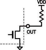 Fig.2 - Open drain configurations