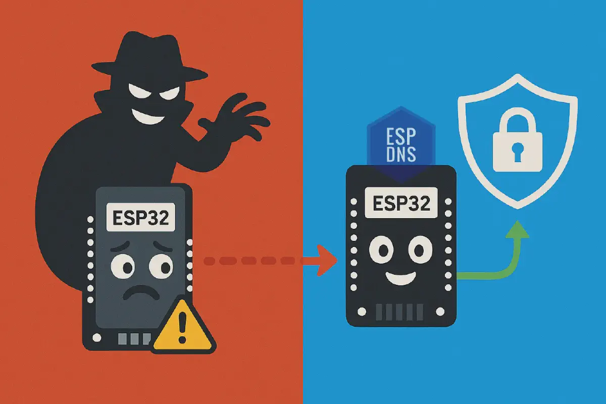 Featured image for Secure DNS for ESP32: A Quick Guide to ESP DNS Component