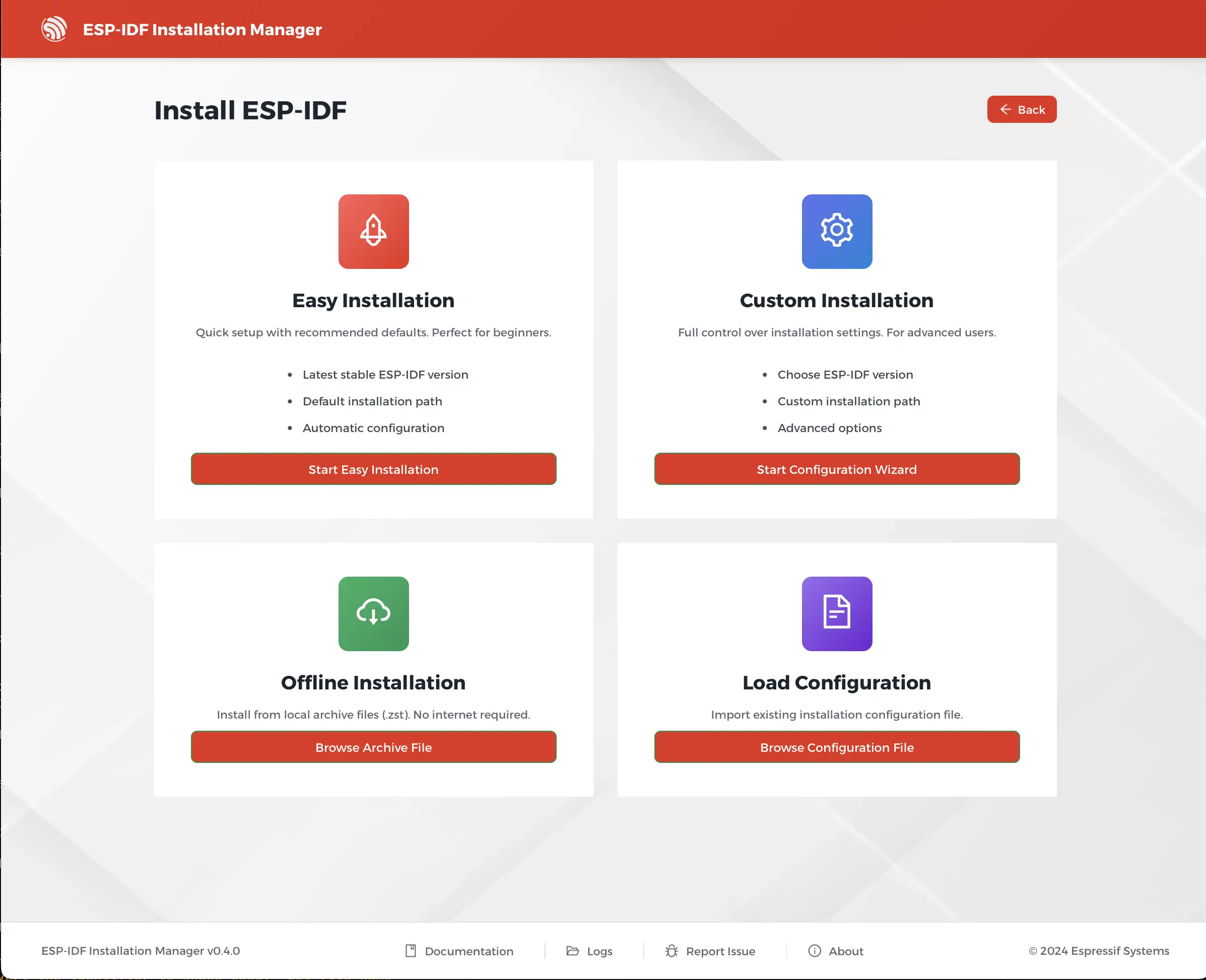 Offline installation in GUI