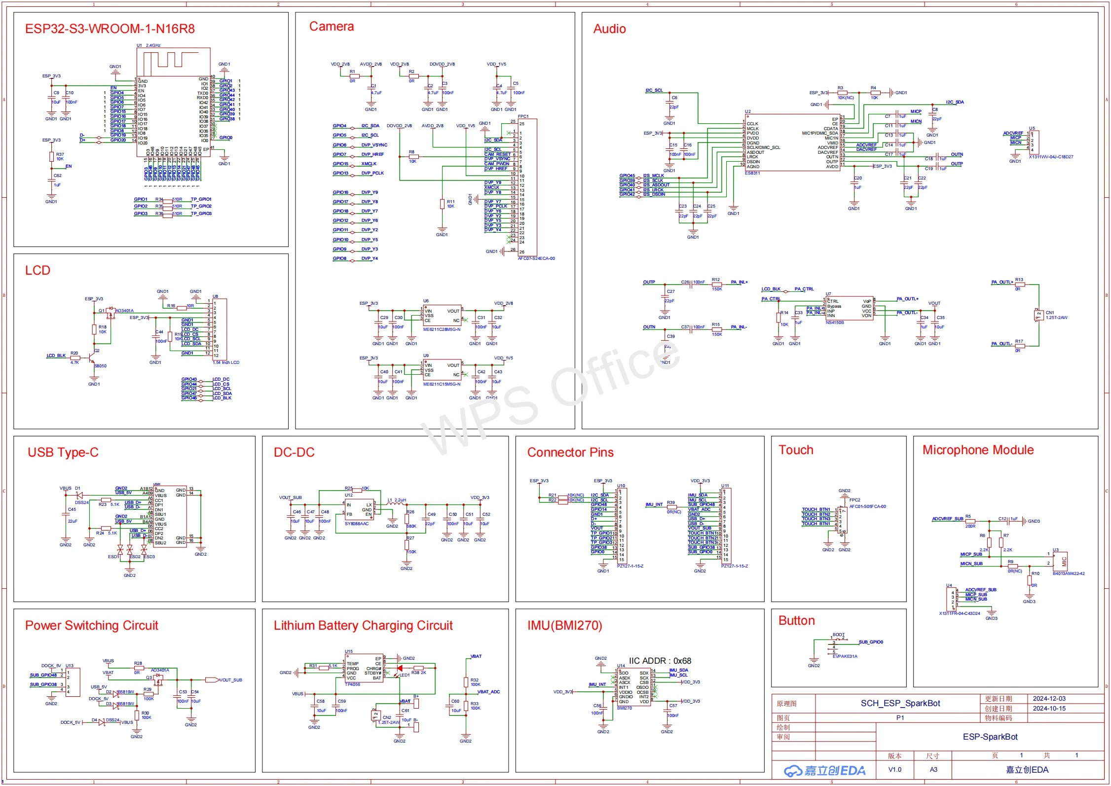 ESP-SparkBot Hardware Design