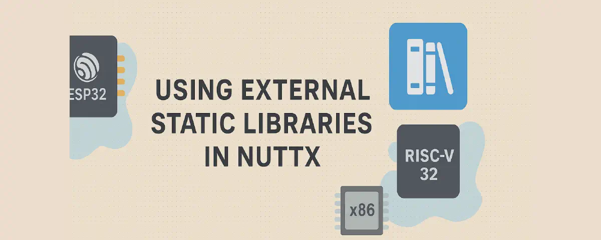 Featured image for Integrating External Libraries into NuttX Applications