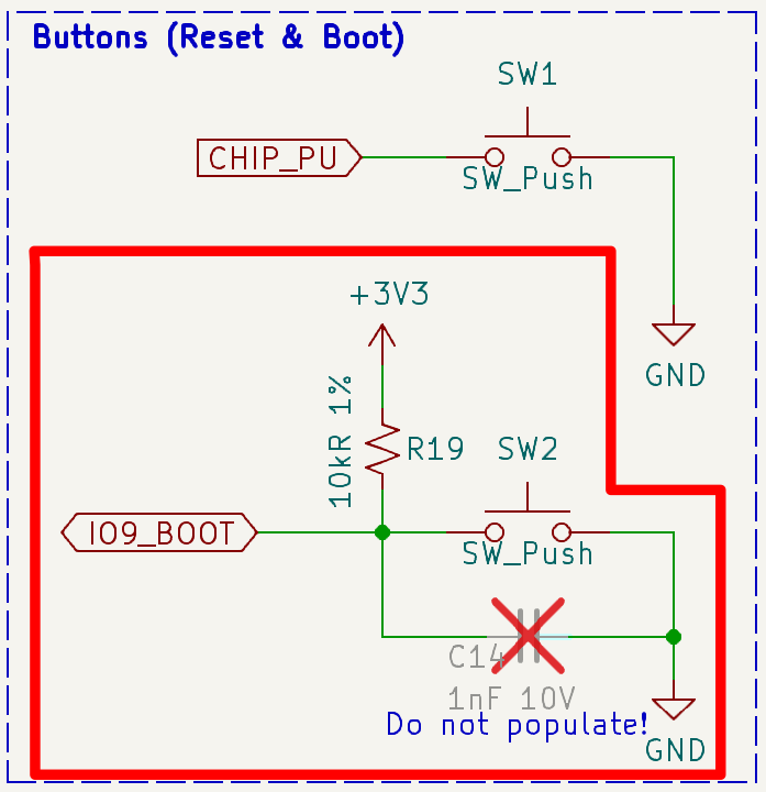 Button Schematic on the ESP32-C3-DevKit-RUST-2