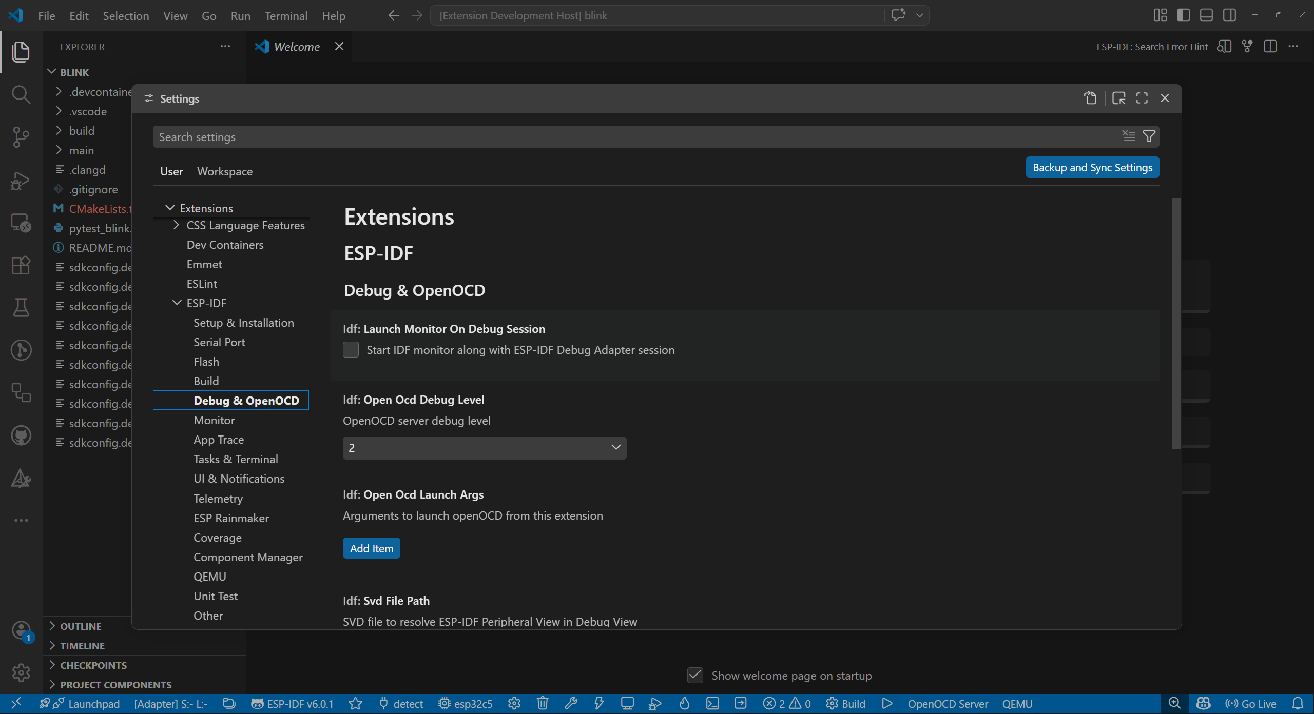 New Settings UI Categories