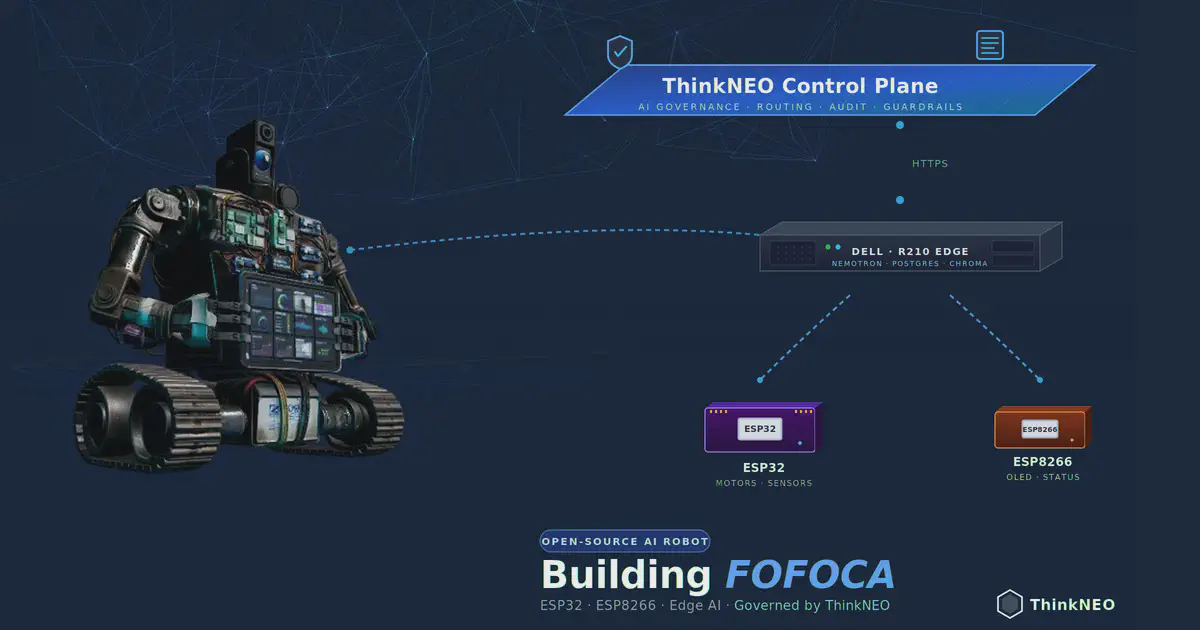 Featured image for Building FOFOCA: An Open-Source AI Robot with ESP32, ESP8266, and Edge AI